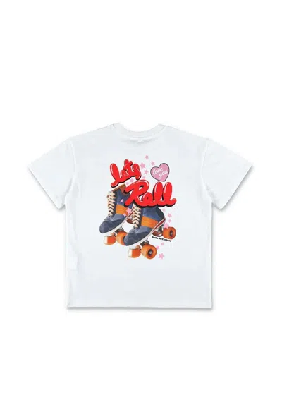 Stella Mccartney Kids' White T-shirt For Girl With Logo