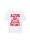 Stella Mccartney White T-shirt For Girl With Logo In White