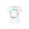 Stella Mccartney White T-shirt For Girl With Logo And Polka Dots In White