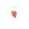 Stella Mccartney Open-necked Black Shirt In White