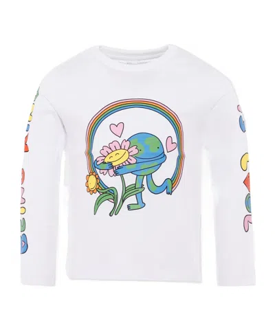 Stella Mccartney White T-shirt For Kids With Colorful Print