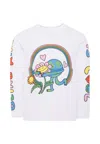Stella Mccartney White T-shirt For Kids With Colorful Print In White