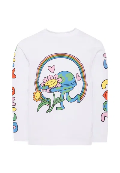 Stella Mccartney White T-shirt For Kids With Colorful Print