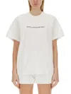 Stella Mccartney Womens Ivory Iconic Logo-print Cotton-jersey T-shirt In White