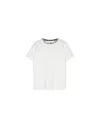 STELLA MCCARTNEY WHITE T-SHIRT WITH LOGO ON CREW NECK