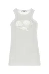 Stella Mccartney White Tank Top In Gray