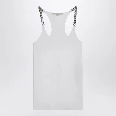 STELLA MCCARTNEY STELLA MCCARTNEY  WHITE TANK TOP WITH CHAIN STRAPS