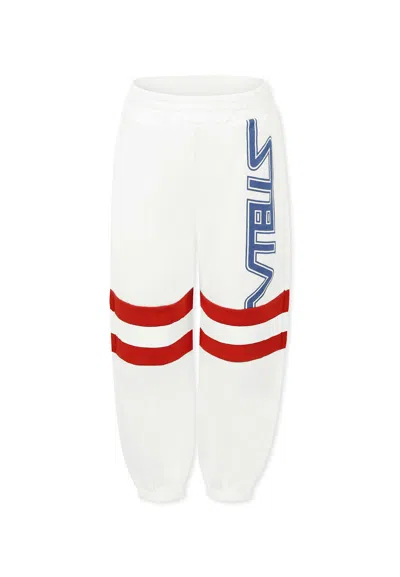 Stella Mccartney Kids' White Trousers For Boy With Logo