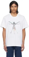 Stella Mccartney White Vitruvian Woman T-shirt In 9000 Pure White