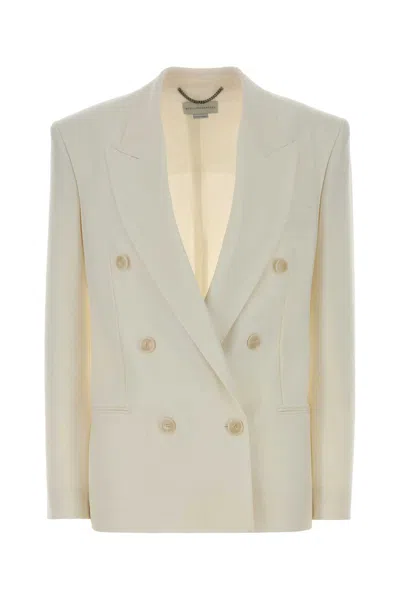 STELLA MCCARTNEY WHITE WOOL BLAZER