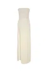 Stella Mccartney Stella Mc Cartney White Wool Long Dress In Neutral