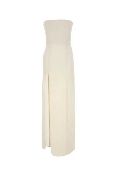 STELLA MCCARTNEY STELLA MCCARTNEY WHITE WOOL LONG DRESS
