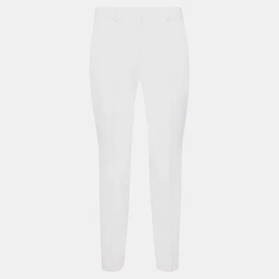Pre-owned Stella Mccartney White Wool Trousers Size 46