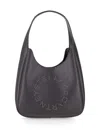 Stella Mccartney Hobo Bags Logo Shoulder Strap Structured Shape In Gray