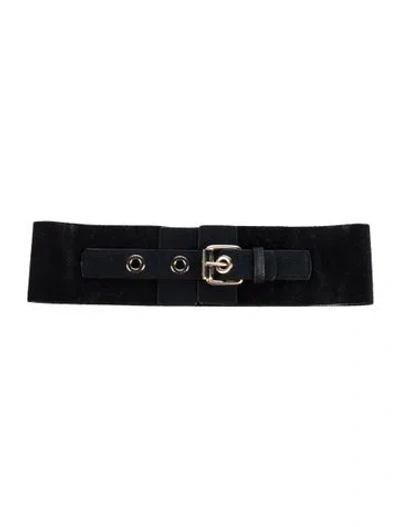 Pre-owned Stella Mccartney Wide Belt In Black