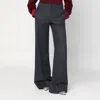 Stella Mccartney Wide Grey Wool Trousers