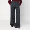 Stella Mccartney Wide Grey Wool Trousers