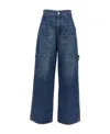 Stella Mccartney Stella Mc Cartney Denim Cargo Jeans In Blue