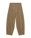 Stella Mccartney Wide-leg Chino Trousers In Brown