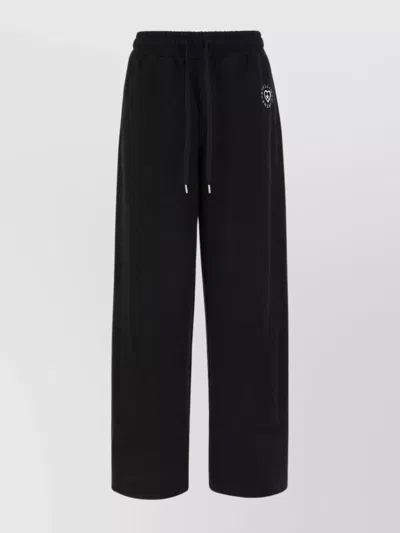 STELLA MCCARTNEY WIDE-LEG COTTON TROUSERS SEAM POCKETS