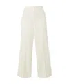 Stella Mccartney Low Rise Slim Leg Tailored Trousers In White