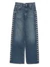Stella Mccartney Loose Fit Denim Trousers In Blue