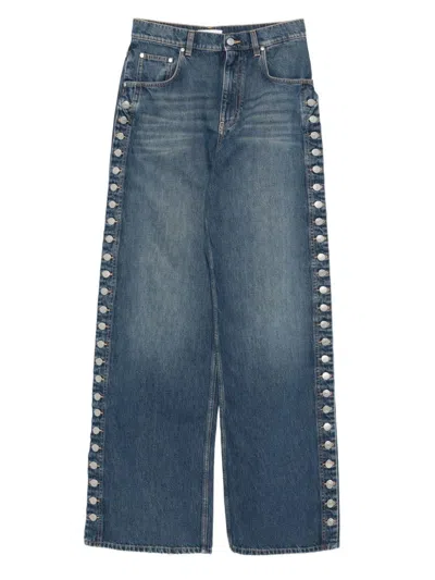 Stella Mccartney Wide-leg Denim Jeans In Blue