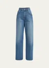 Stella Mccartney Wide Leg Denim Pants In 4233 Vintage Bl