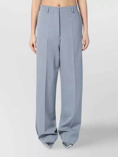 STELLA MCCARTNEY WIDE LEG FALABELLA PANTS CHAIN DETAIL
