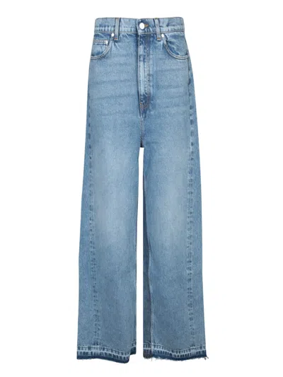 Stella Mccartney Wide-leg High-waist Denim Jeans In Blue