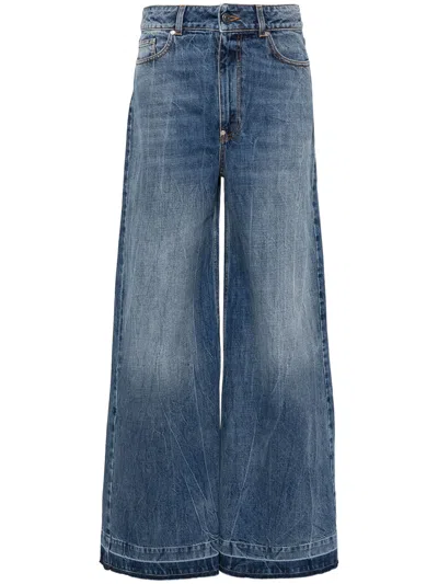 Stella Mccartney Wide Leg Jeans In Blue