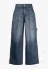 Stella Mccartney Stella Mc Cartney Denim Cargo Jeans In Blue