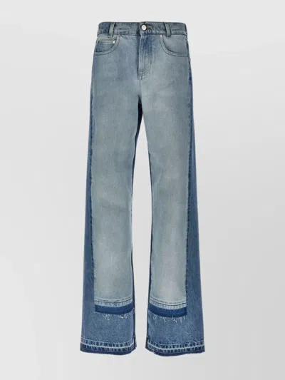 STELLA MCCARTNEY WIDE-LEG JEANS CONTRAST PANELING