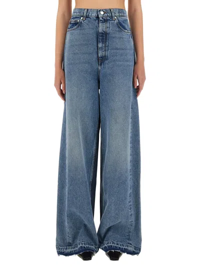 Stella Mccartney Wide-leg Jeans With Contrasting Panels