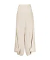 Stella Mccartney Wide-leg Knitted Trousers In Nude