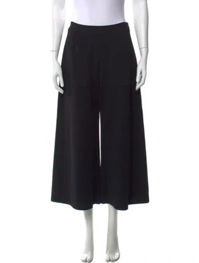 Pre-owned Stella Mccartney Wide Leg Pants In Black