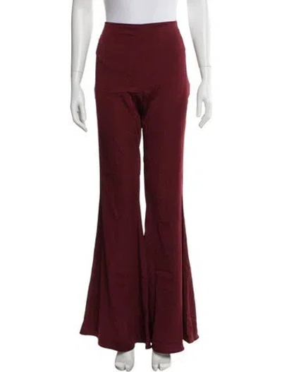 Pre-owned Stella Mccartney Wide Leg Pants In Burgundy