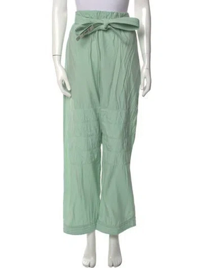 Pre-owned Stella Mccartney Wide Leg Pants In Green