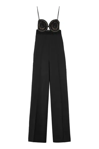 Stella Mccartney Wide-leg Trousers Jumpsuit In Black