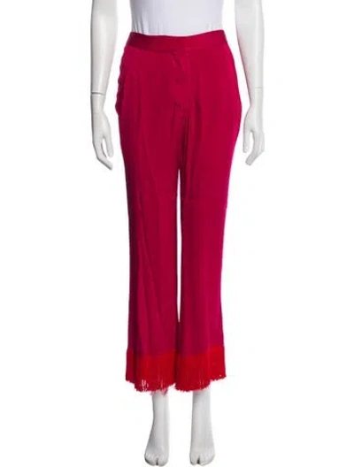 Pre-owned Stella Mccartney Wide Leg Pants In Red