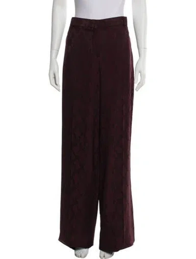 Pre-owned Stella Mccartney Wide Leg Pants W/ Tags In Burgundy