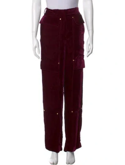 Pre-owned Stella Mccartney Wide Leg Pants W/ Tags In Burgundy
