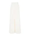 Stella Mccartney Low Rise Slim Leg Tailored Trousers In White