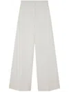 Stella Mccartney Wool Flared Trousers In White