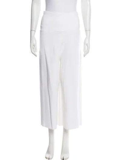 Pre-owned Stella Mccartney Wide Leg Pants In White