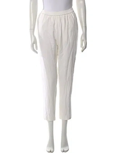 Pre-owned Stella Mccartney Wide Leg Pants In White