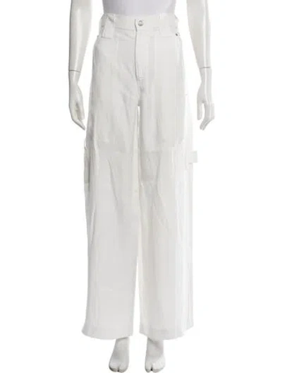 Pre-owned Stella Mccartney Wide Leg Pants In White