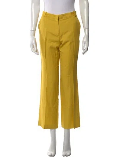 Pre-owned Stella Mccartney Wide Leg Pants In Yellow