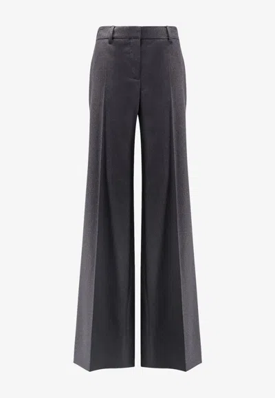 Stella Mccartney Wide-leg Tailored Pants In Gray