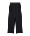 Stella Mccartney Wide-leg Tuxedo Wool Trousers In Black